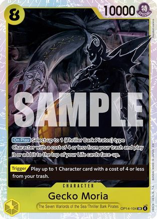 The Azure Seas Seven OP14-104 Gecko Moria - OP14-104 (OP14-104) - Foil - Super Rare