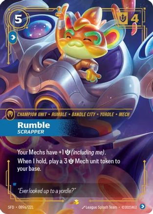 Spiritforged (089a/221): Rumble - Scrapper (Alternate Art) - Foil