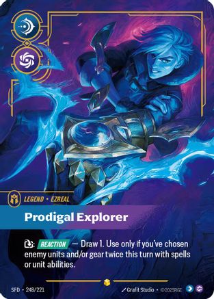 Spiritforged (248/221): Ezreal - Prodigal Explorer (Overnumbered) - Foil