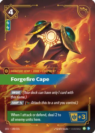 Spiritforged (190/221): Forgefire Cape - Foil