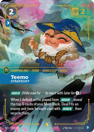 Spiritforged (230/221): Teemo - Strategist (Overnumbered) - Foil
