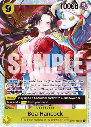 The Azure Seas Seven OP14-112 Boa Hancock - Foil - Super Rare