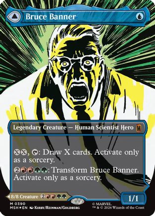 Marvel Super Heroes - (MSH-390) - Bruce Banner (Borderless) (0390) Foil