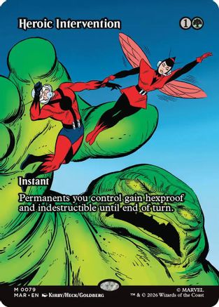 Marvel Universe Eternal-Legal - (MAR-079) - Heroic Intervention (0079) (Borderless) Foil