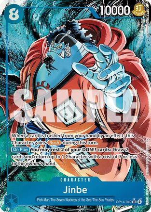The Azure Seas Seven OP14-049 Jinbe - OP14-049 (Alternate Art) (OP14-049) - Foil - Super Rare