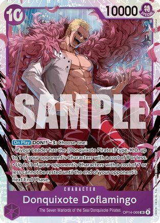 The Azure Seas Seven OP14-069 Donquixhote Doflamingo - Foil - Super Rare