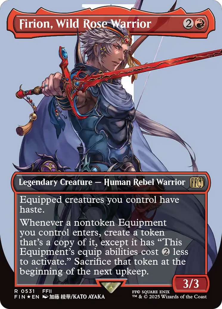 FINAL FANTASY - (FIN-531) - Firion, Wild Rose Warrior (Borderless) (Surge Foil) Foil