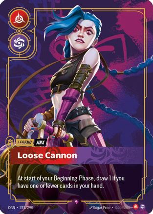 Riftbound Organized Play Promotional Cards (251/298): Jinx - Loose Cannon (Metal) - Foil