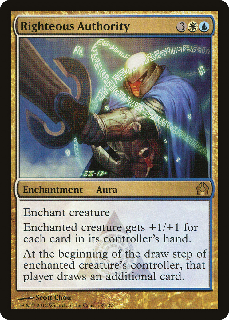 Return to Ravnica - (RTR-189) - Righteous Authority Foil