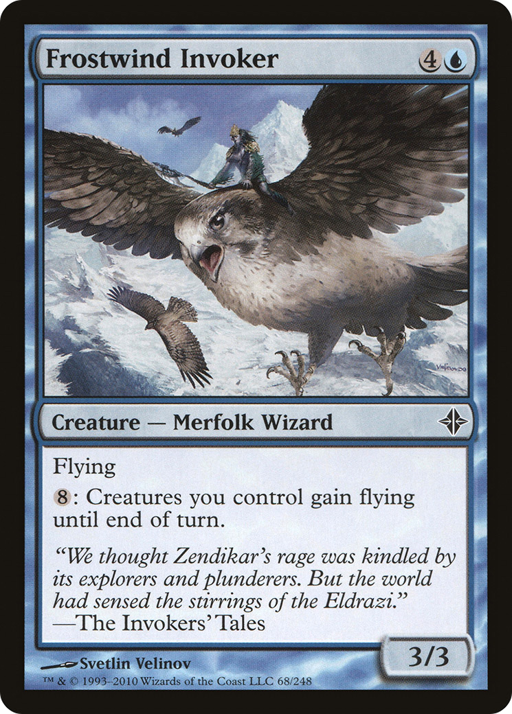 Rise of the Eldrazi - (ROE-068) - Frostwind Invoker Foil