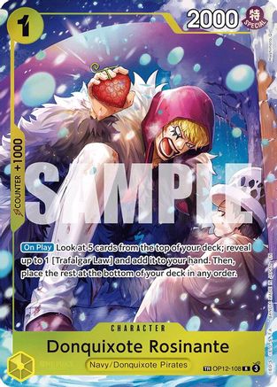 The Azure Seas Seven OP12-108 Donquixote Rosinante - OP12-108 (OP12-108) - Foil - Treasure Rare