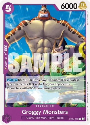 The Azure Seas Seven EB04-033 Groggy Monsters (EB04-033) - Common