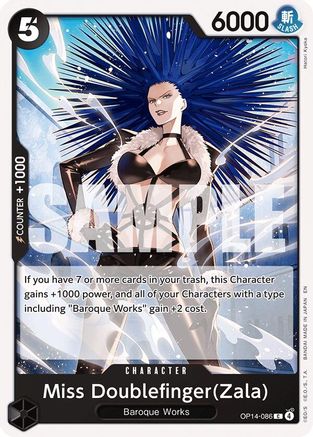 The Azure Seas Seven OP14-086 Miss Doublefinger(Zala) (OP14-086) - Common