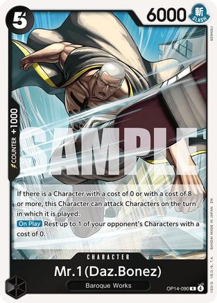 The Azure Seas Seven OP14-090 Mr.1(Daz.Bonez) (OP14-090) - Foil - Rare