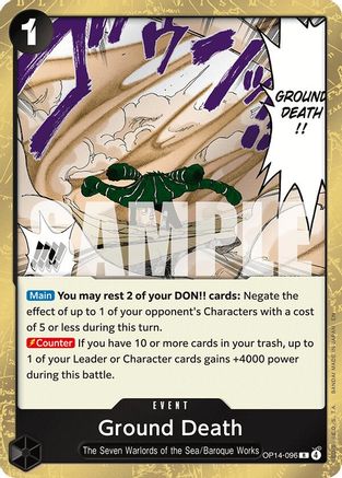 The Azure Seas Seven OP14-096 Ground Death (OP14-096) - Foil - Rare