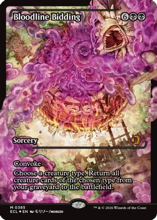 Lorwyn Eclipsed - (ECL-385) - Bloodline Bidding (Showcase) Foil