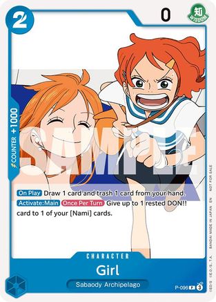 One Piece Promotion Cards P-096 Girl (OP14 Release Event) (P-096) - Promo