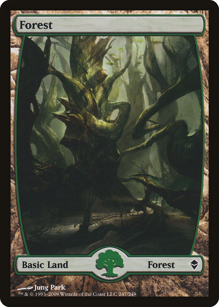 Zendikar - (ZEN-247) - Forest (247) - Full Art Foil