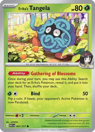 ME Ascended Heroes 007/217 Erika's Tangela - Common