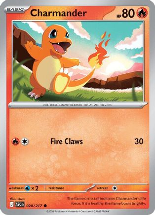 ME Ascended Heroes 020 Charmander - Reverse Holofoil - Common