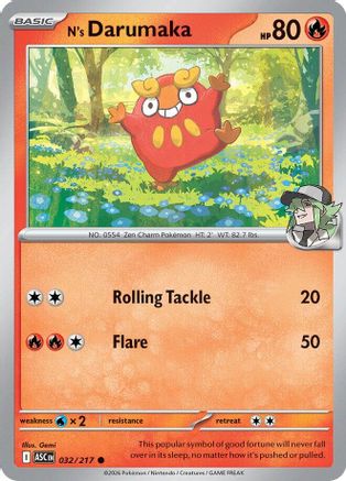 ME Ascended Heroes 032 N's Darumaka - Common