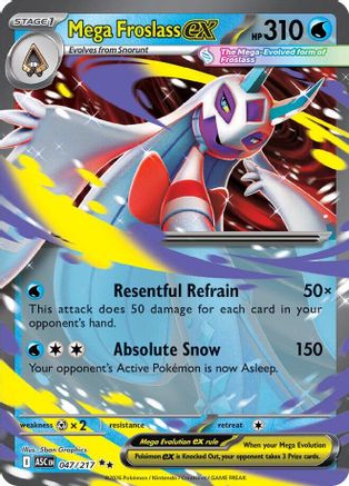 ME Ascended Heroes 047/217 Mega Froslass ex - Holofoil - Double Rare