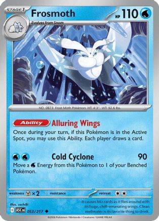 ME Ascended Heroes 053 Frosmoth - Reverse Holofoil - Uncommon
