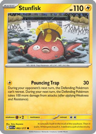 ME Ascended Heroes 062 Stunfisk - Reverse Holofoil - Common