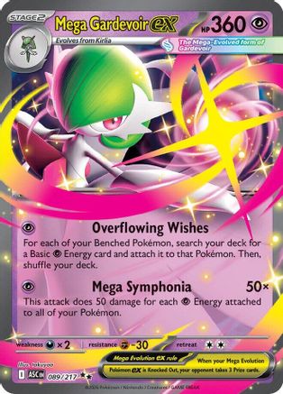 ME Ascended Heroes 089 Mega Gardevoir ex - Holofoil - Double Rare