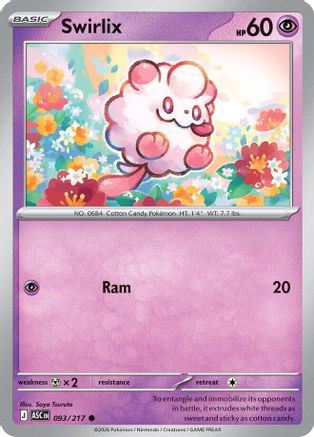 ME Ascended Heroes 093 Swirlix - Common