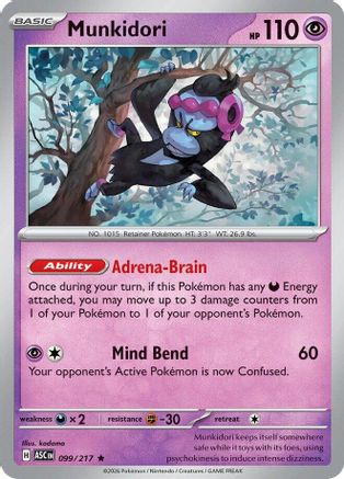 ME Ascended Heroes 099 Munkidori - Holofoil - Rare