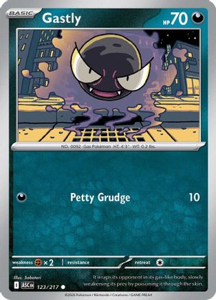 ME Ascended Heroes 123 Gastly - Common