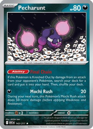 ME Ascended Heroes 143 Pecharunt - Holofoil - Rare