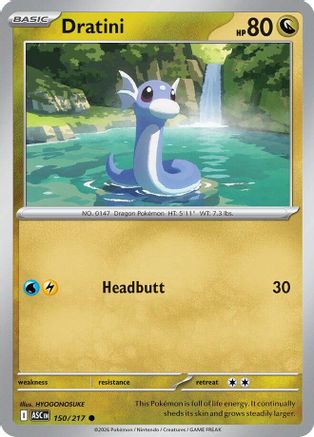 ME Ascended Heroes 150 Dratini - Reverse Holofoil - Common