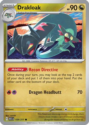 ME Ascended Heroes 159/217 Drakloak - Common