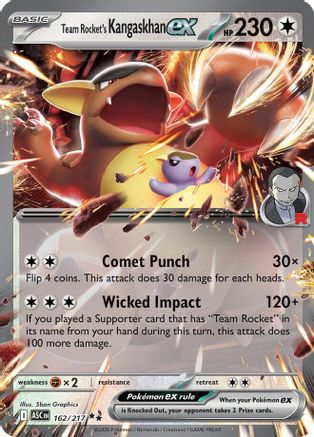 ME Ascended Heroes 162 Team Rocket's Kangaskhan ex - Holofoil - Double Rare