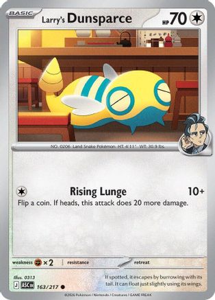 ME Ascended Heroes 163 Larry's Dunsparce - Reverse Holofoil - Common