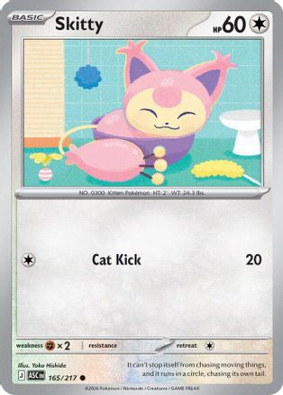ME Ascended Heroes 165 Skitty - Reverse Holofoil - Common