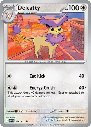 ME Ascended Heroes 166 Delcatty - Uncommon