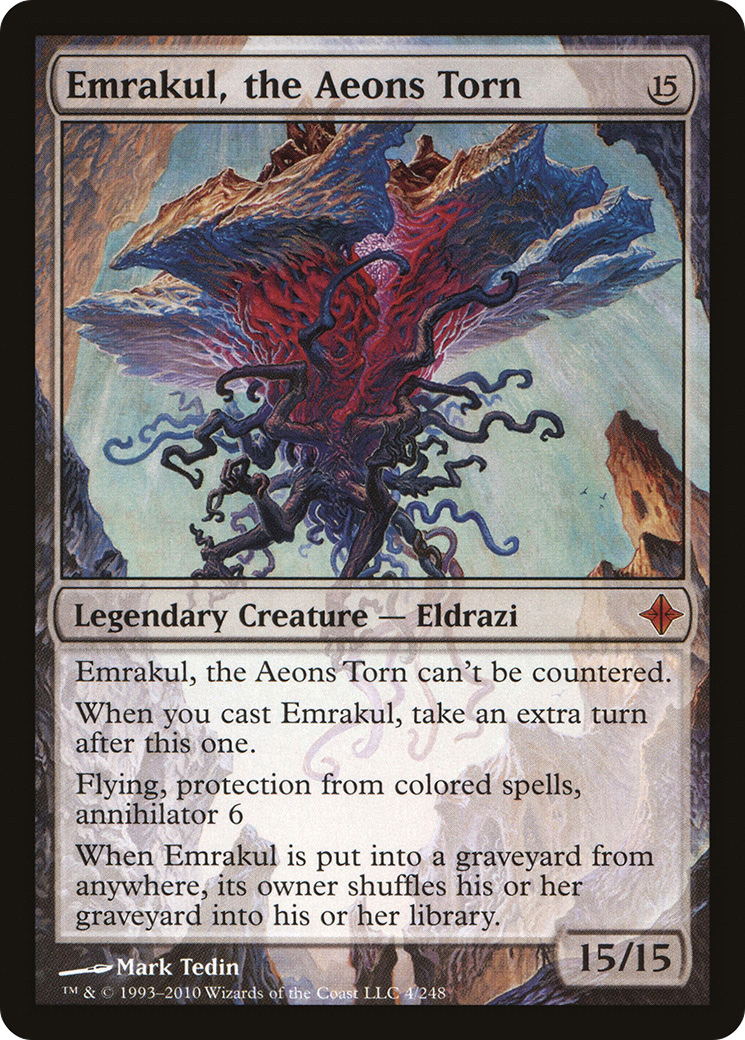 Rise of the Eldrazi - (ROE-004) - Emrakul, the Aeons Torn Foil