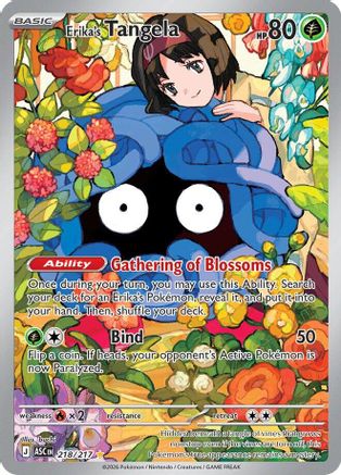 ME Ascended Heroes 218/217 Erika's Tangela - Holofoil - Illustration Rare