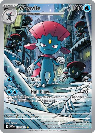 ME Ascended Heroes 228/217 Weavile - Holofoil - Illustration Rare