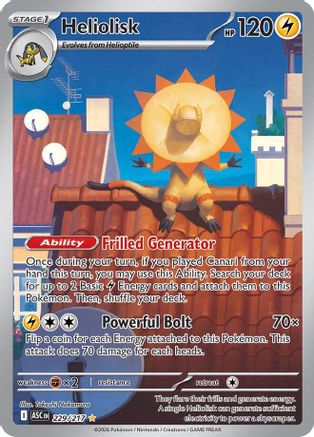 ME Ascended Heroes 229/217 Heliolisk - Holofoil - Illustration Rare