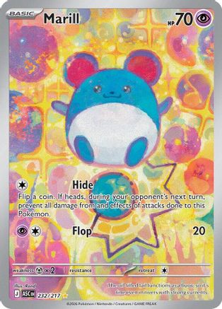 ME Ascended Heroes 232/217 Marill - Holofoil - Illustration Rare