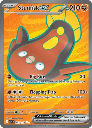 ME Ascended Heroes 252/217 Stunfisk ex - Holofoil - Ultra Rare