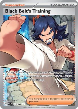 ME Ascended Heroes 255 Black Belt's Training - Holofoil - Ultra Rare