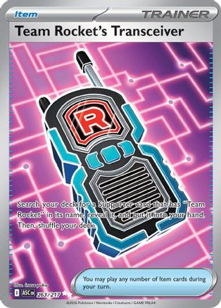 ME Ascended Heroes 263/217 Team Rocket's Transceiver - Holofoil - Ultra Rare