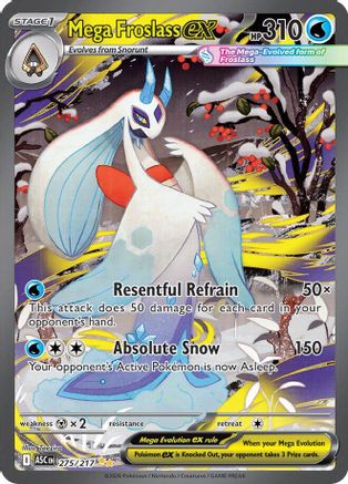ME Ascended Heroes 275/217 Mega Froslass ex - Holofoil - Special Illustration Rare