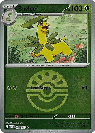 ME Ascended Heroes 009 Bayleef (Friend Ball) - Reverse Holofoil - Uncommon