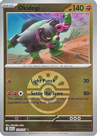 ME Ascended Heroes 122 Okidogi (Friend Ball) - Reverse Holofoil - Rare